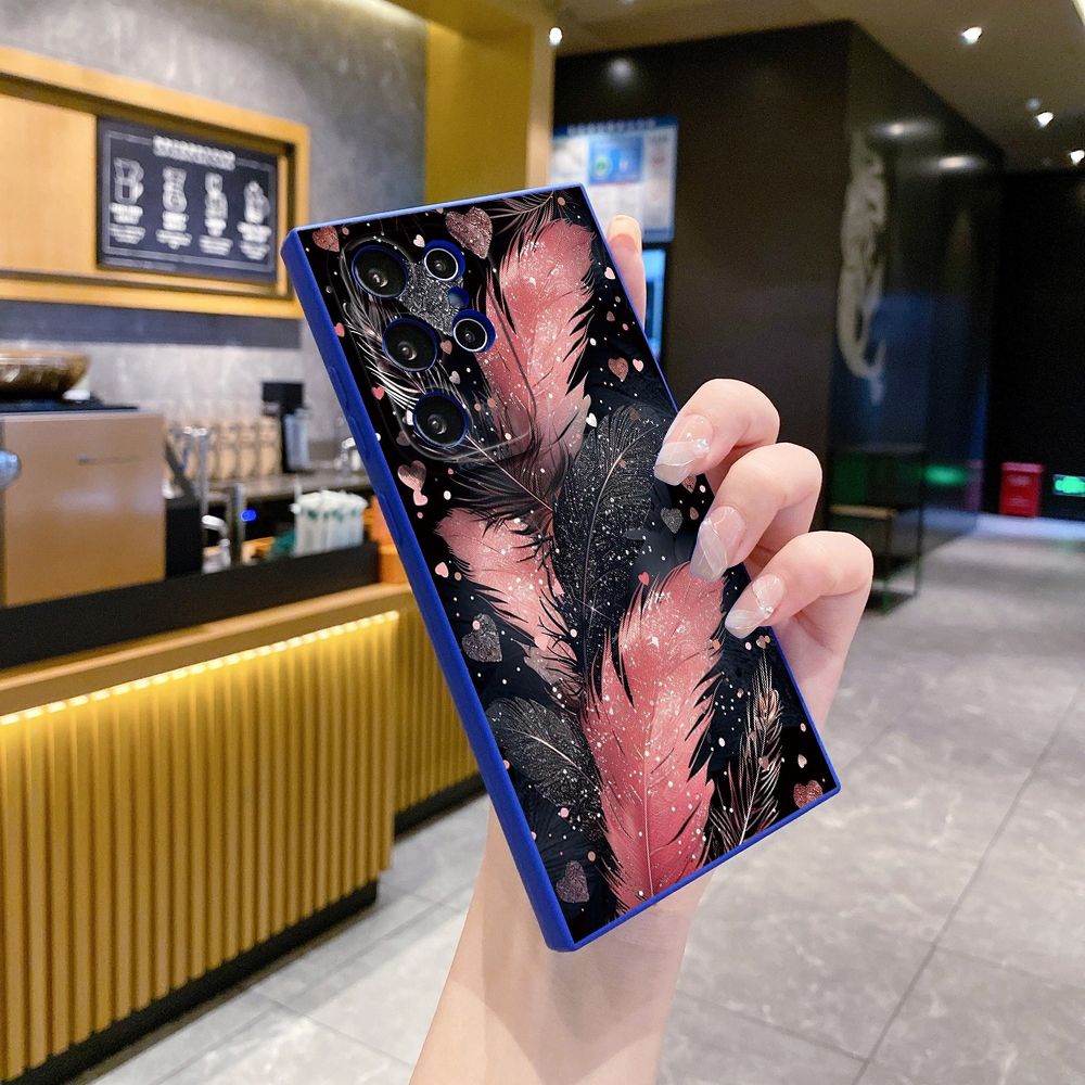 For Samsung Galaxy S24 S23 Ultra S22 Plus Note 20 S21 FE S20 Luxury Beauty Leaves Full Protective Case Anti Drop Cover