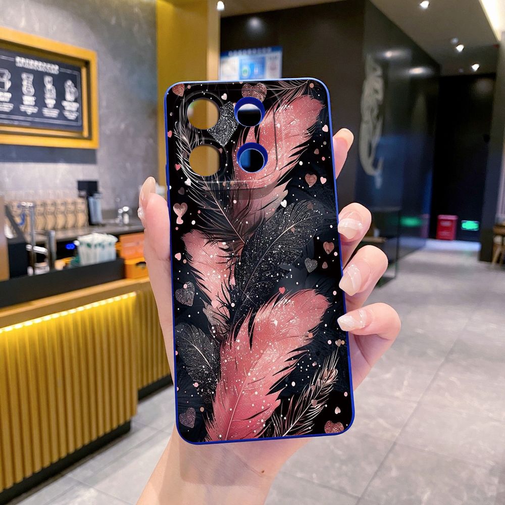 For Xiaomi Redmi Note 13 12 Pro 5G 12S 11S 13C A1 10 Pro 4G 10S Redmi 10C 9C Luxury Beauty Leaves Full Protective Case Anti Drop Cover