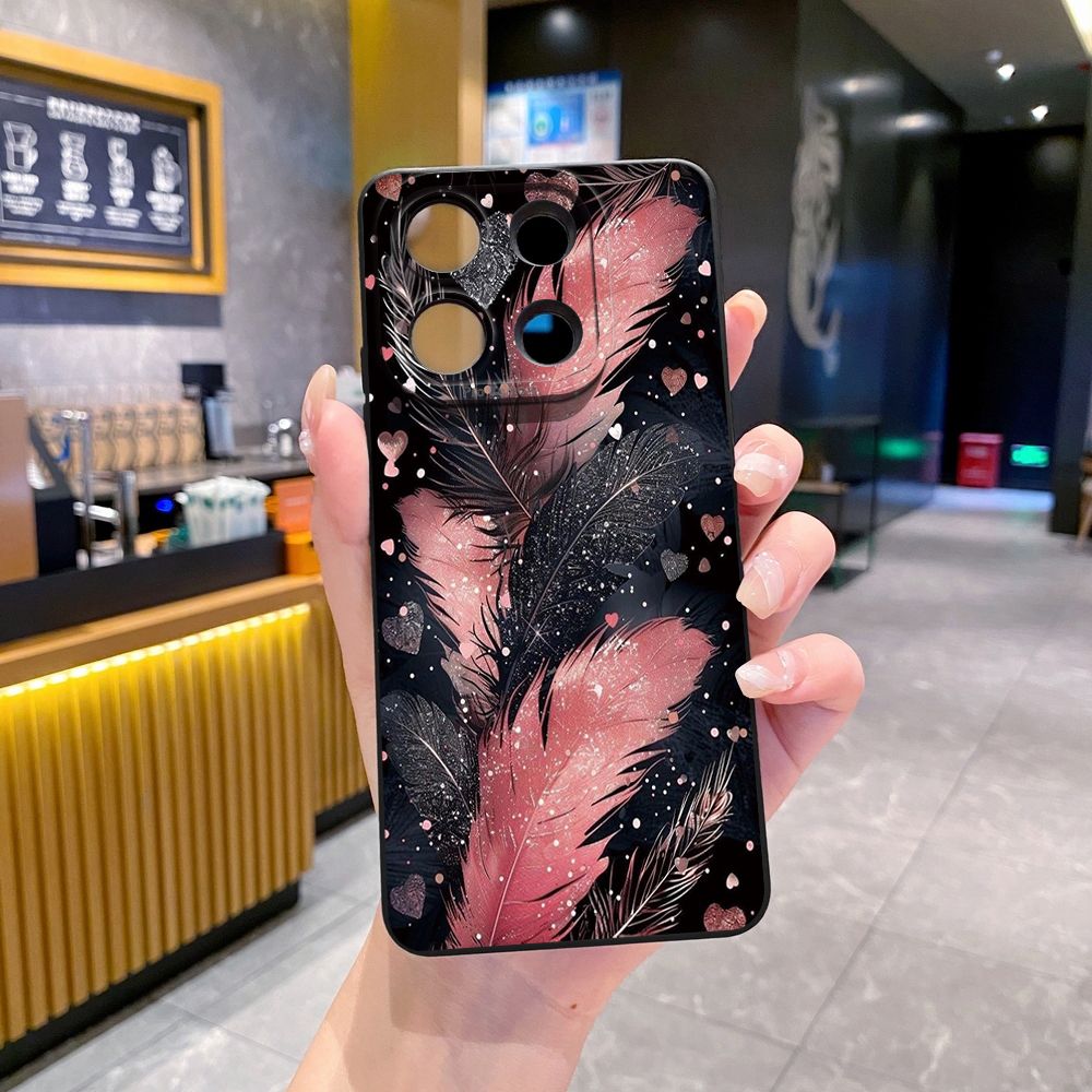 For Xiaomi Redmi Note 13 12 Pro 5G 12S 11S 13C A1 10 Pro 4G 10S Redmi 10C 9C Luxury Beauty Leaves Full Protective Case Anti Drop Cover