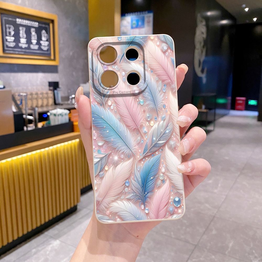 For Xiaomi Redmi Note 13 12 Pro 5G 12S 11S 13C A1 10 Pro 4G 10S Redmi 10C 9C Luxury Beauty Leaves Full Protective Case Anti Drop Cover