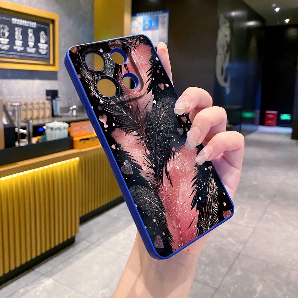 For Xiaomi Redmi Note 13 12 Pro 5G 12S 11S 13C A1 10 Pro 4G 10S Redmi 10C 9C Luxury Beauty Leaves Full Protective Case Anti Drop Cover