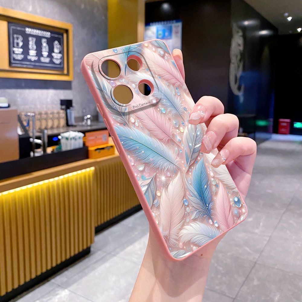 For Xiaomi Redmi Note 13 12 Pro 5G 12S 11S 13C A1 10 Pro 4G 10S Redmi 10C 9C Luxury Beauty Leaves Full Protective Case Anti Drop Cover