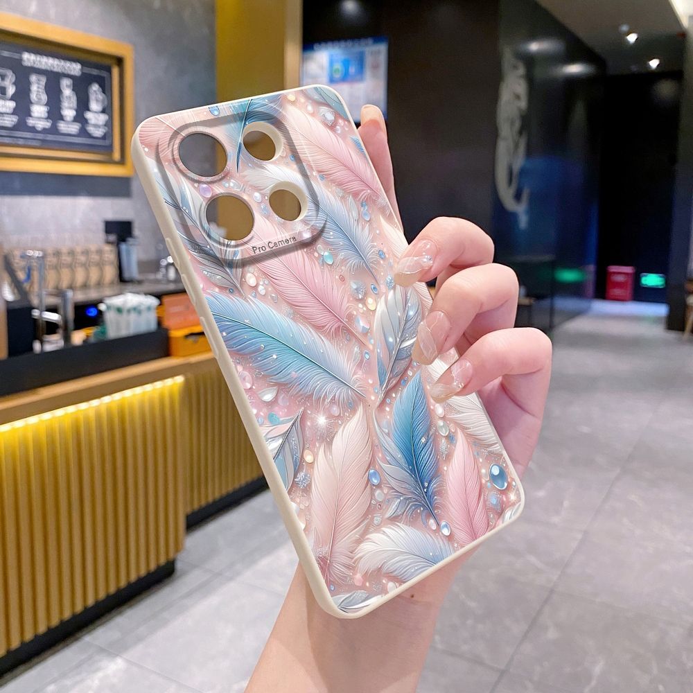 For Xiaomi Redmi Note 13 12 Pro 5G 12S 11S 13C A1 10 Pro 4G 10S Redmi 10C 9C Luxury Beauty Leaves Full Protective Case Anti Drop Cover