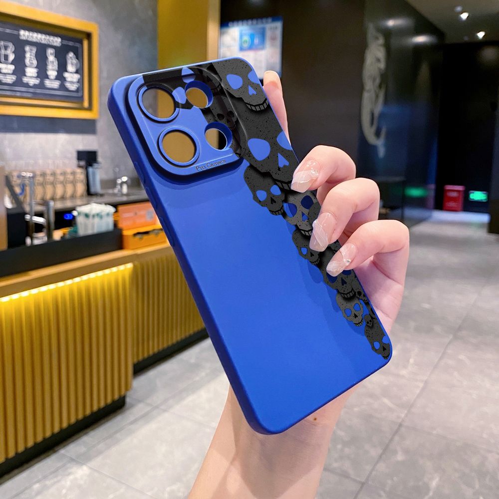 For Xiaomi Redmi Note 13 12 Pro 5G 12S 11S 13C A1 10 Pro 4G 10S Redmi 10C 9C Skull Flower Full Protective Case Anti Drop Cover