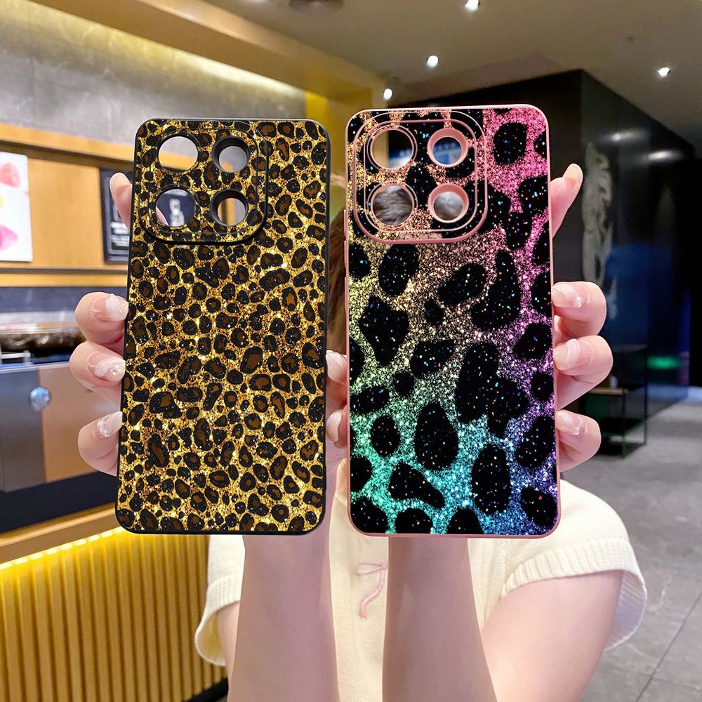 For Xiaomi Redmi Note 13 12 Pro 5G 12S 11S 13C A1 10 Pro 4G 10S Redmi 10C 9C Luxury Leopard Full Protective Case Anti Drop Cover