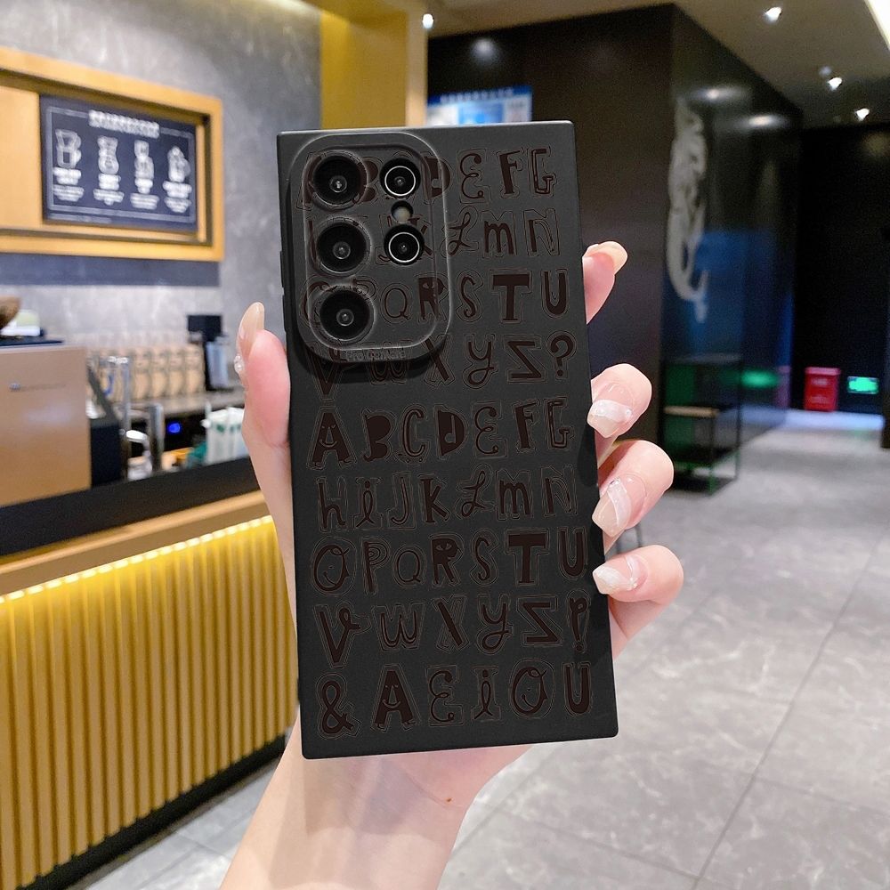 For Samsung Galaxy S24 S23 Ultra S22 Plus Note 20 S21 FE S20 Love Letters Full Protective Case Anti Drop Cover