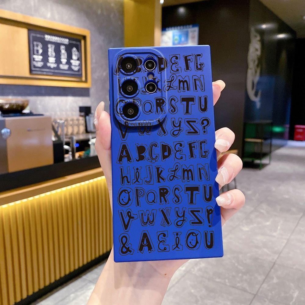 For Samsung Galaxy S24 S23 Ultra S22 Plus Note 20 S21 FE S20 Love Letters Full Protective Case Anti Drop Cover