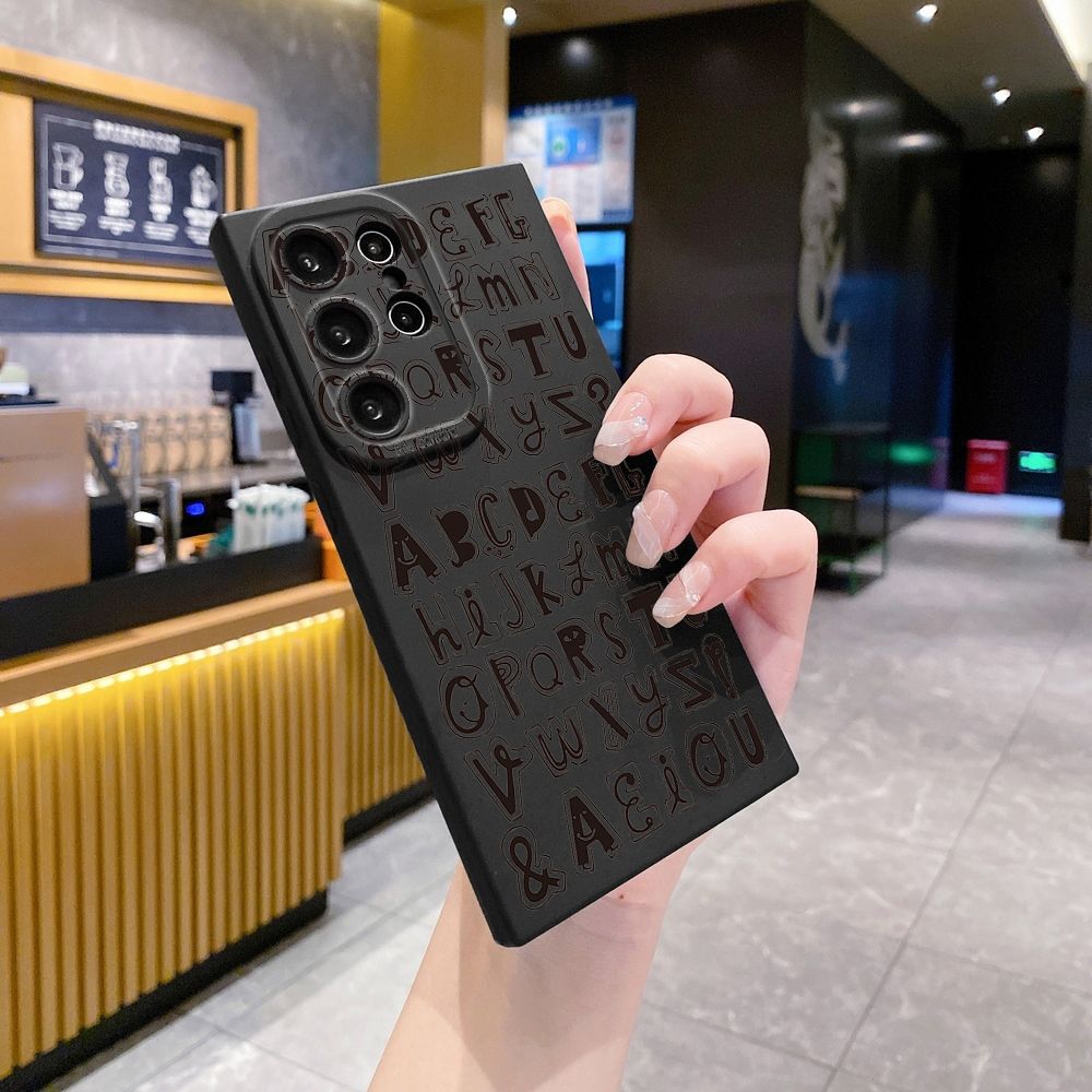 For Samsung Galaxy S24 S23 Ultra S22 Plus Note 20 S21 FE S20 Love Letters Full Protective Case Anti Drop Cover