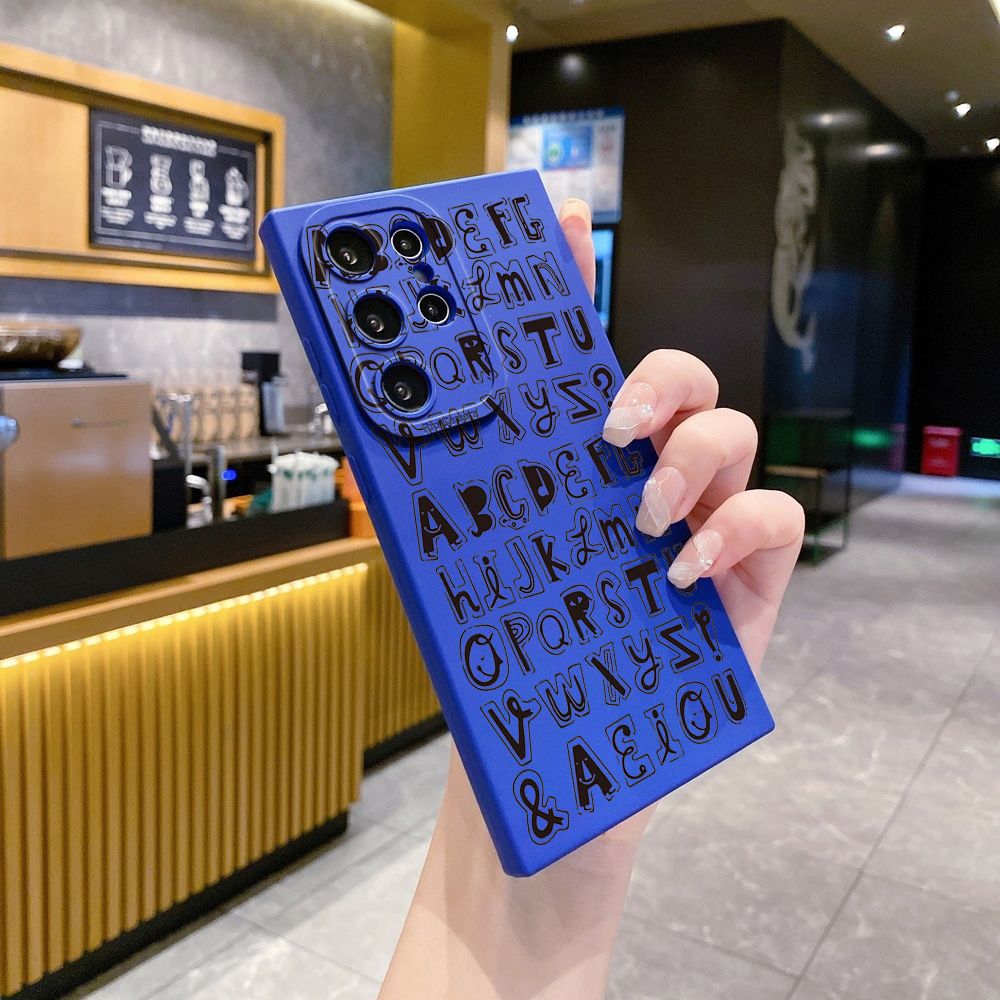 For Samsung Galaxy S24 S23 Ultra S22 Plus Note 20 S21 FE S20 Love Letters Full Protective Case Anti Drop Cover