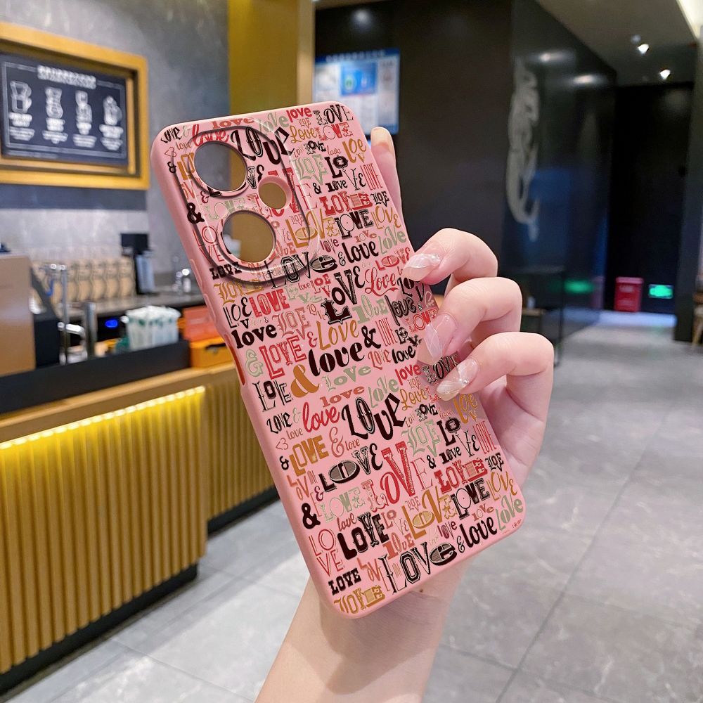 For VIVO Y28 Y03 Y18 Y17S Y27 Y15A Y15S Y02S Y02A Y36 Y33S Y12S Y12A Y01 Y1S Y20A Y22 Love Letters Full Protective Case Anti Drop Cover