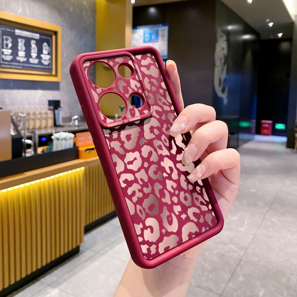 for Xiaomi Redmi Note 13 Pro 5G 12S 4G 12 Turbo 11S 13C 12C Gradient Leopard Full Protective Phone Case Anti Drop Cover