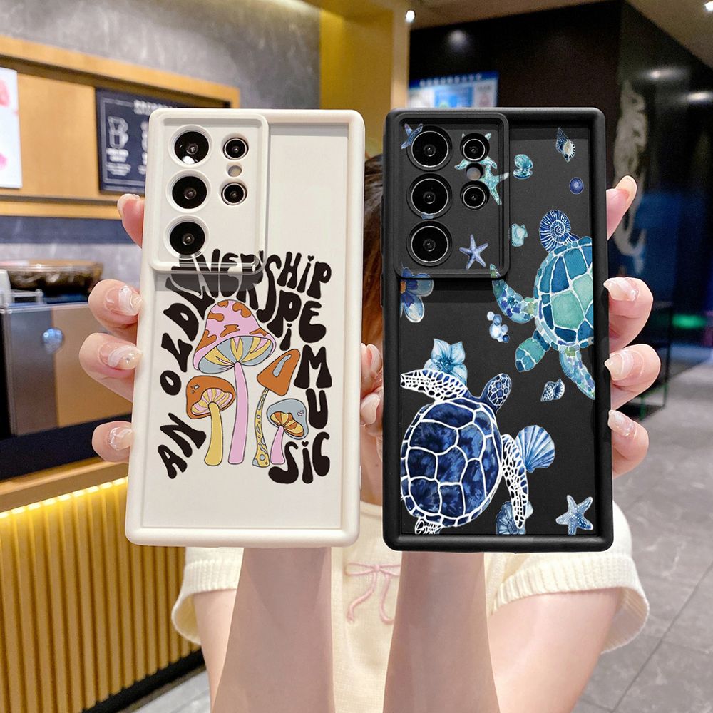 for Samsung Galaxy S24 S23 Ultra S22 Plus S21 FE S20 Sea turtle Full Protective Phone Case Anti Drop Cover