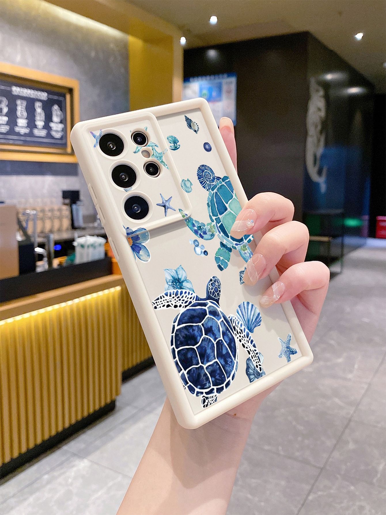 for Samsung Galaxy S24 S23 Ultra S22 Plus S21 FE S20 Sea turtle Full Protective Phone Case Anti Drop Cover