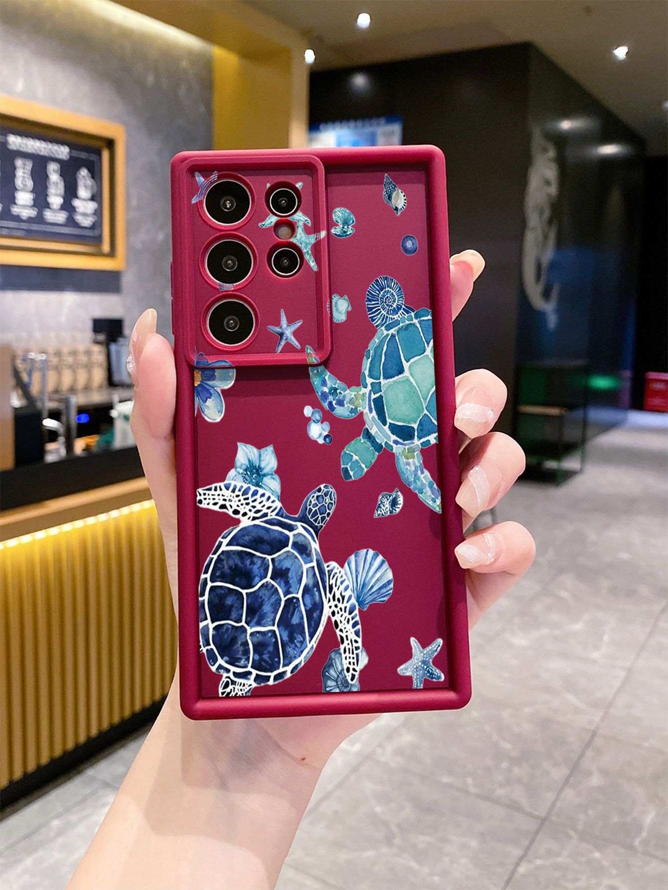 for Samsung Galaxy S24 S23 Ultra S22 Plus S21 FE S20 Sea turtle Full Protective Phone Case Anti Drop Cover