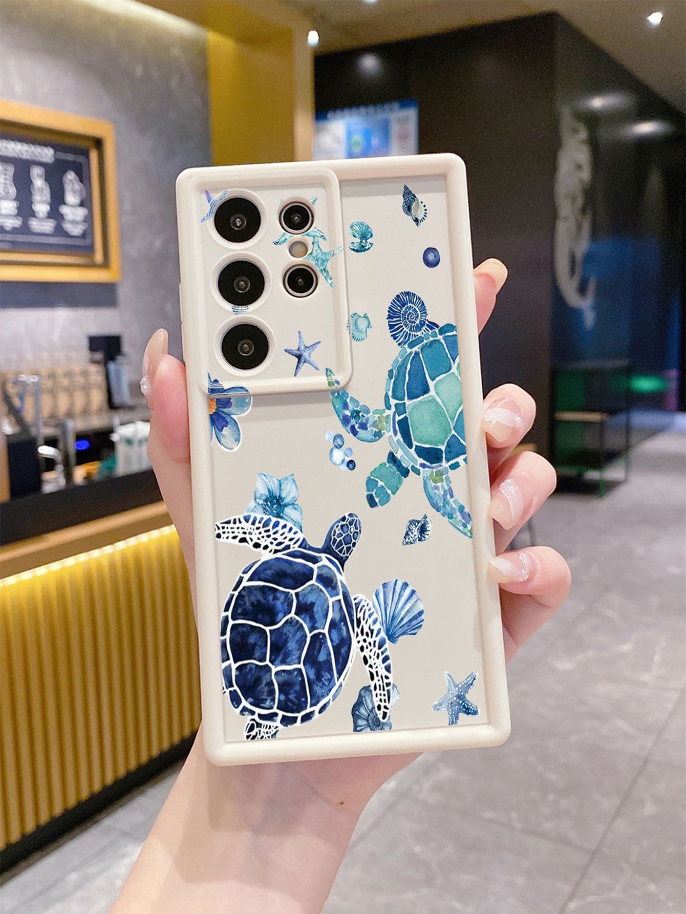 for Samsung Galaxy S24 S23 Ultra S22 Plus S21 FE S20 Sea turtle Full Protective Phone Case Anti Drop Cover