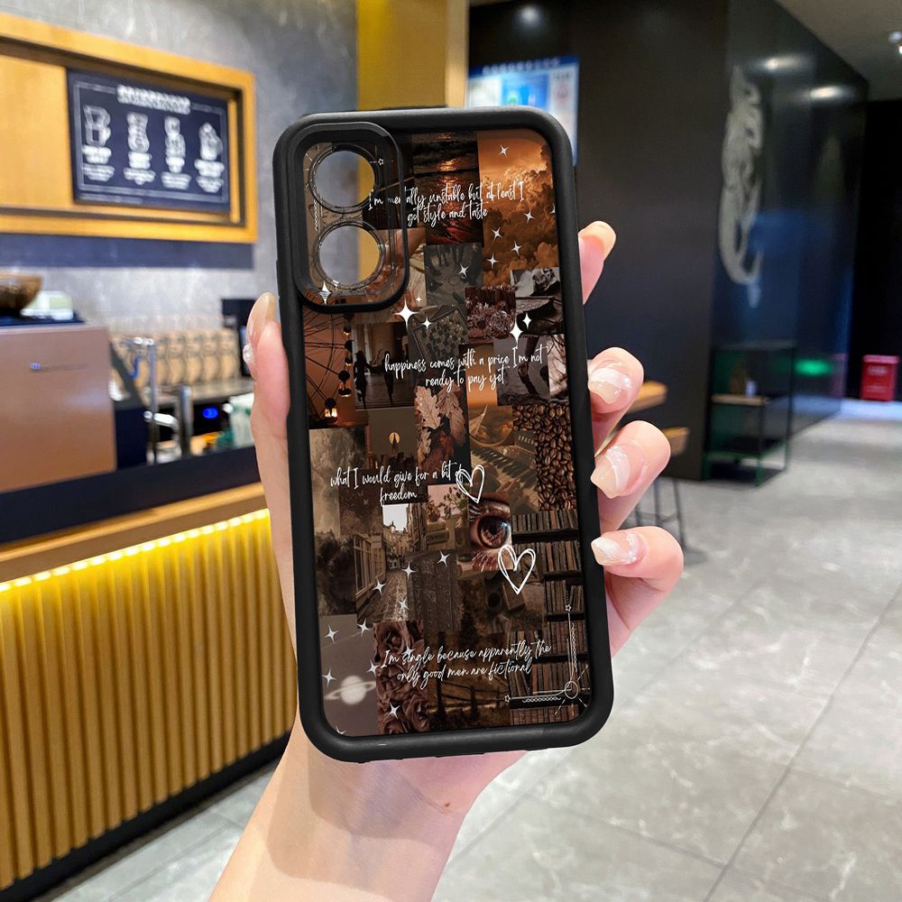 for OPPO A60 A18 A38 A17 A16 A57 A77 4G A59 A98 A78 A58 5G Vintage Art Town Butterfly Full Protective Phone Case Anti Drop Cover