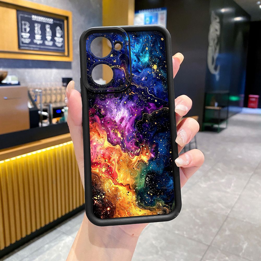 for VIVO Y17S Y27 T1X Y02S Y21S Y02 Y33S Y12S Y18 Y38 Graient Color Luxury Full Protective Phone Case Anti Drop Cover