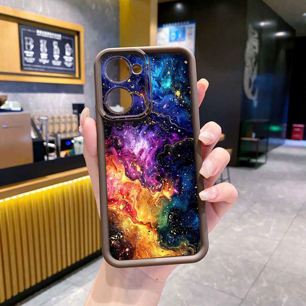 for VIVO Y17S Y27 T1X Y02S Y21S Y02 Y33S Y12S Y18 Y38 Graient Color Luxury Full Protective Phone Case Anti Drop Cover