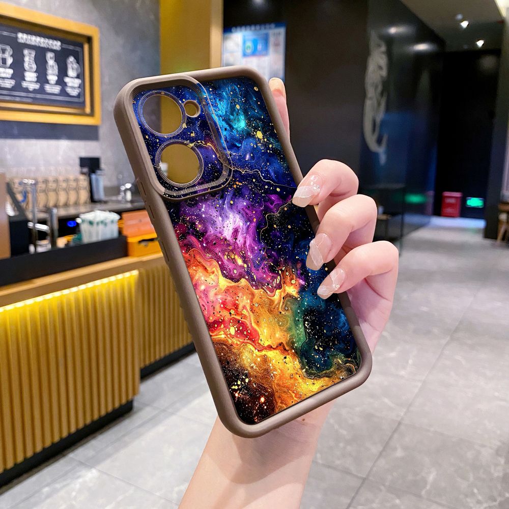 for VIVO Y17S Y27 T1X Y02S Y21S Y02 Y33S Y12S Y18 Y38 Graient Color Luxury Full Protective Phone Case Anti Drop Cover