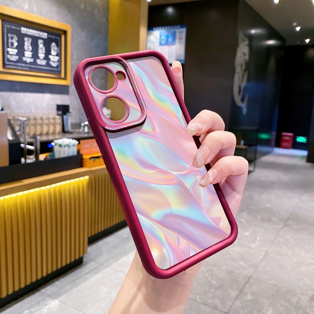 for VIVO Y17S Y27 T1X Y02S Y21S Y02 Y33S Y12S Y18 Y38 Graient Color Luxury Full Protective Phone Case Anti Drop Cover
