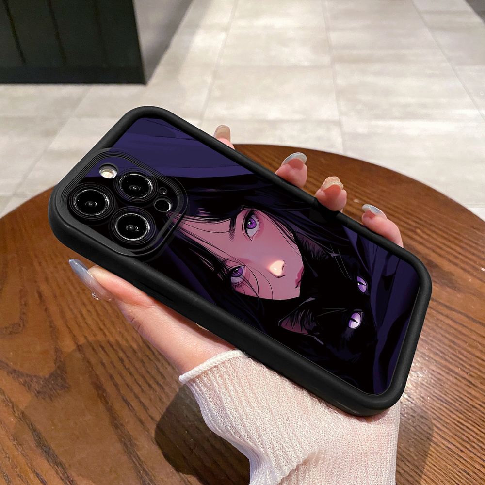 for iPhone 15 Pro Max 14 Plus 13 12 11 XR 8 7 SE 2022 XS Beauty Girl Full Protective Phone Case Anti Drop Cover