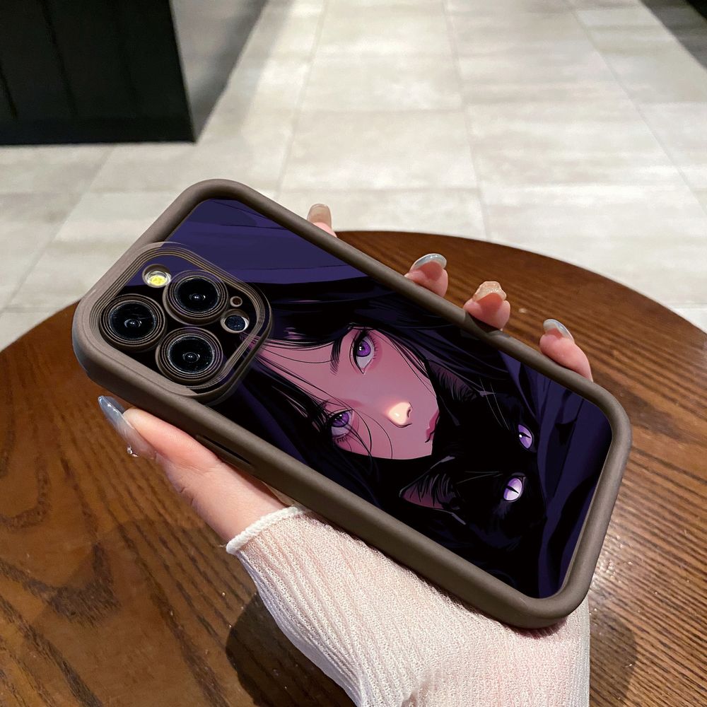 for iPhone 15 Pro Max 14 Plus 13 12 11 XR 8 7 SE 2022 XS Beauty Girl Full Protective Phone Case Anti Drop Cover