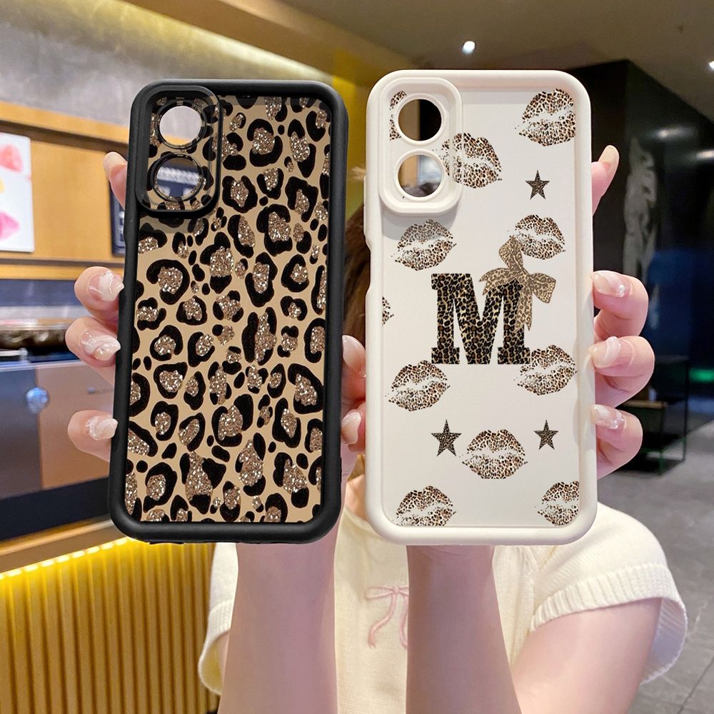 for OPPO A60 A18 A38 A17 A16 A57 A77 4G A59 A98 A78 A58 5G Retry Leopard Full Protective Phone Case Anti Drop Cover