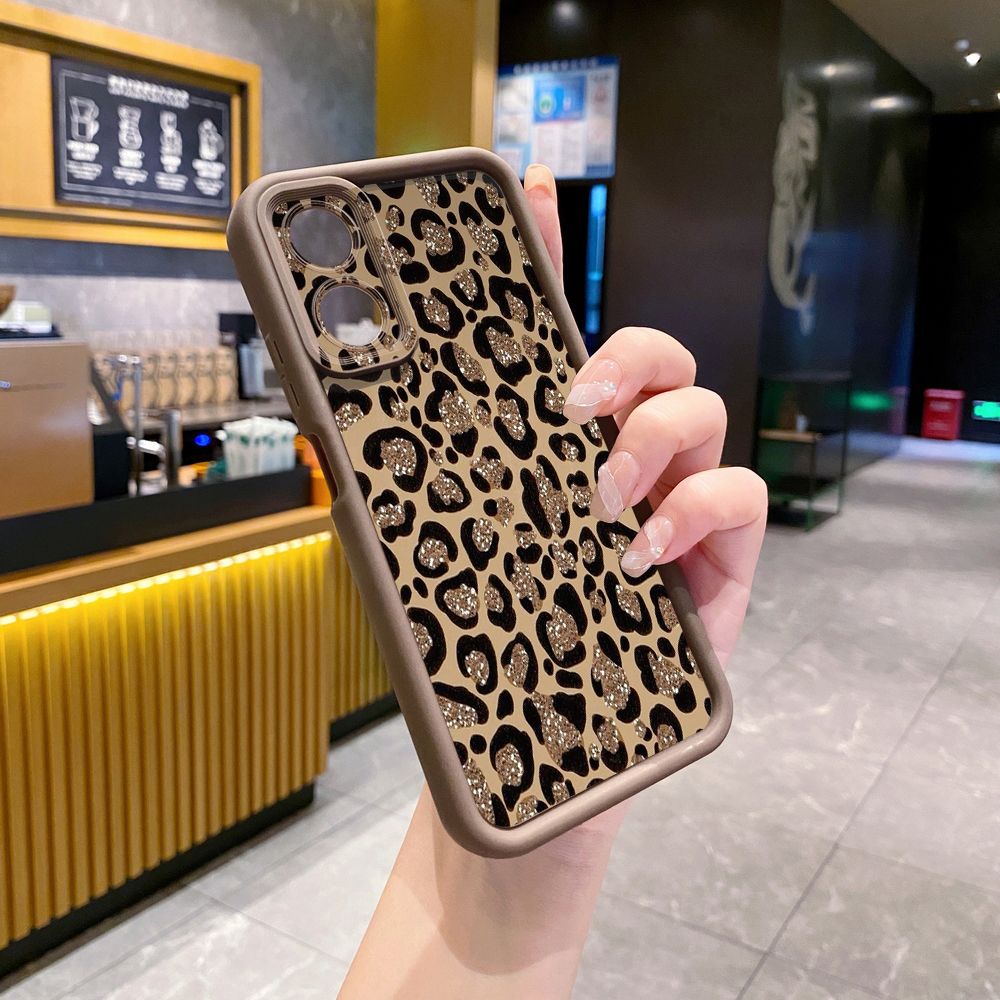 for OPPO A60 A18 A38 A17 A16 A57 A77 4G A59 A98 A78 A58 5G Retry Leopard Full Protective Phone Case Anti Drop Cover