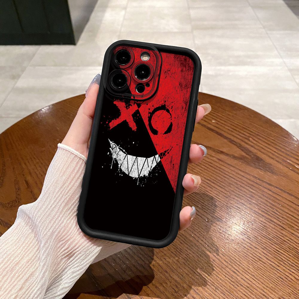 for iPhone 15 Pro Max 14 Plus 13 12 11 XR 8 7 SE 2022 XS Cute Evil Clown Full Protective Phone Case Anti Drop Cover