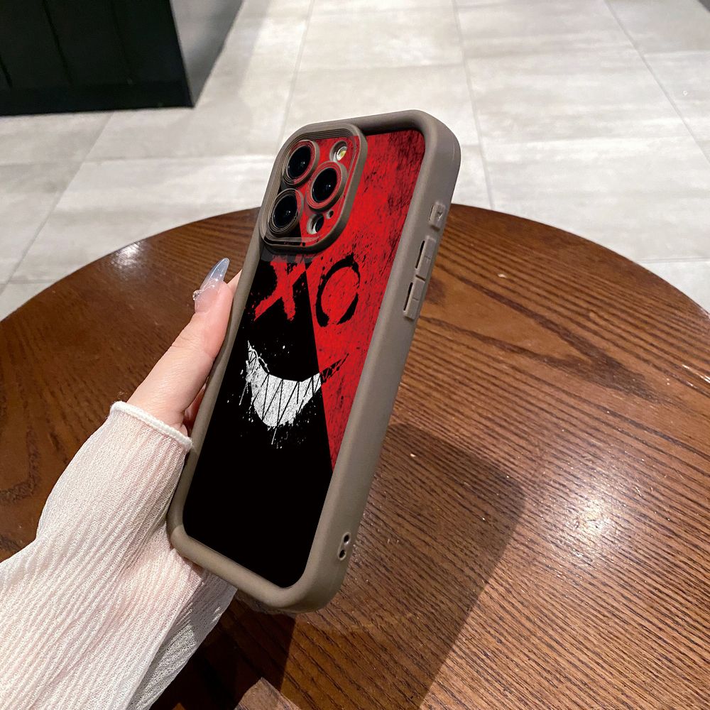 for iPhone 15 Pro Max 14 Plus 13 12 11 XR 8 7 SE 2022 XS Cute Evil Clown Full Protective Phone Case Anti Drop Cover