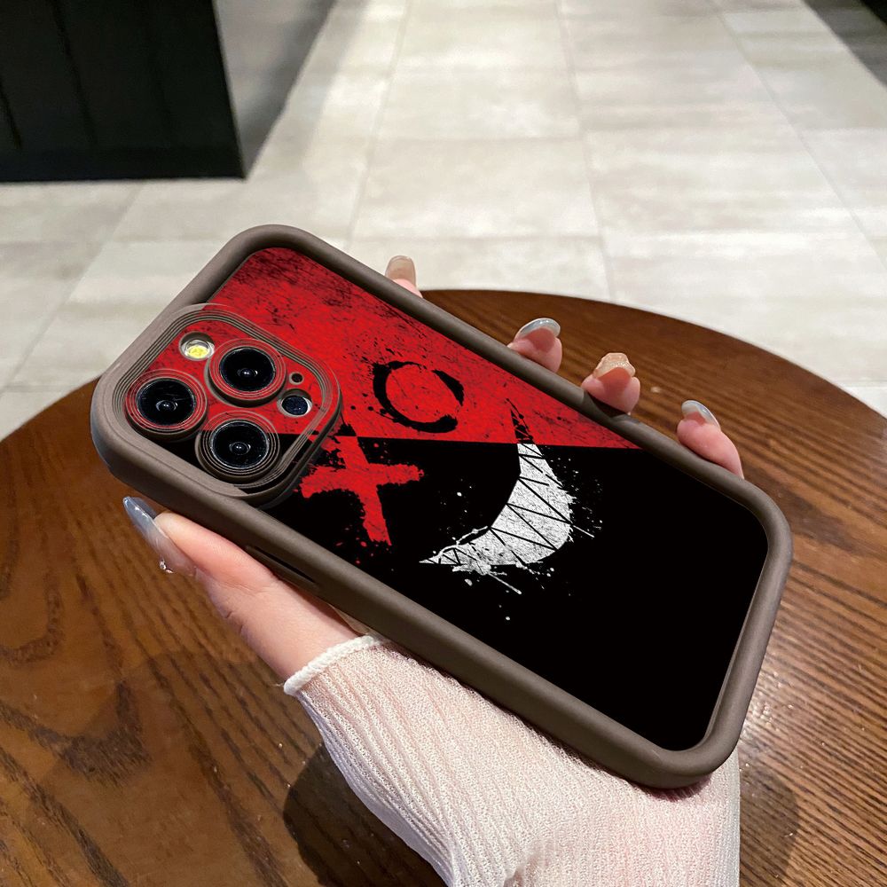 for iPhone 15 Pro Max 14 Plus 13 12 11 XR 8 7 SE 2022 XS Cute Evil Clown Full Protective Phone Case Anti Drop Cover