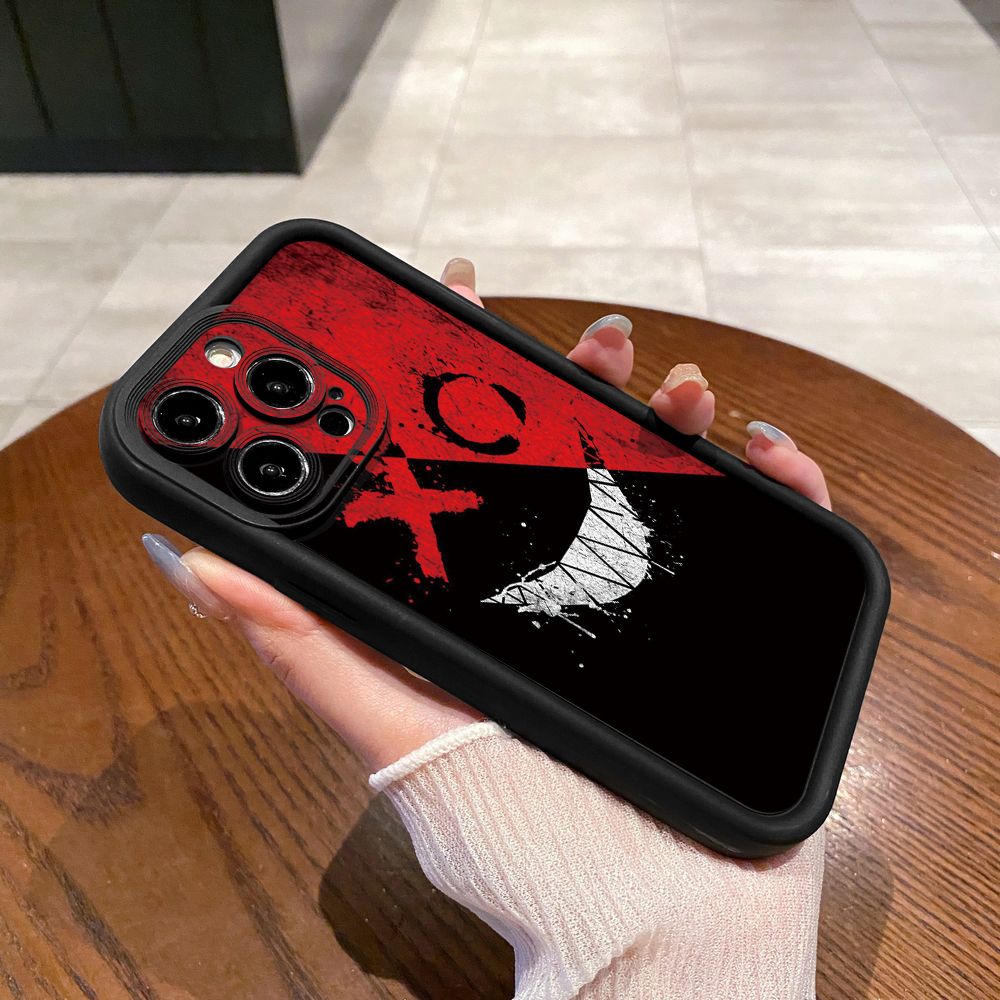 for iPhone 15 Pro Max 14 Plus 13 12 11 XR 8 7 SE 2022 XS Cute Evil Clown Full Protective Phone Case Anti Drop Cover