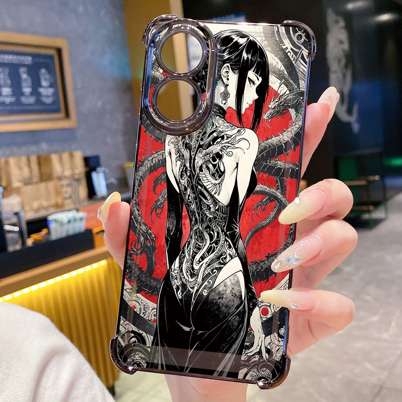 for OPPO A38 A5 Pro Realme C63 C51 C75 VIVO Plating Phone Case Shockproof Cover Back Girl Long