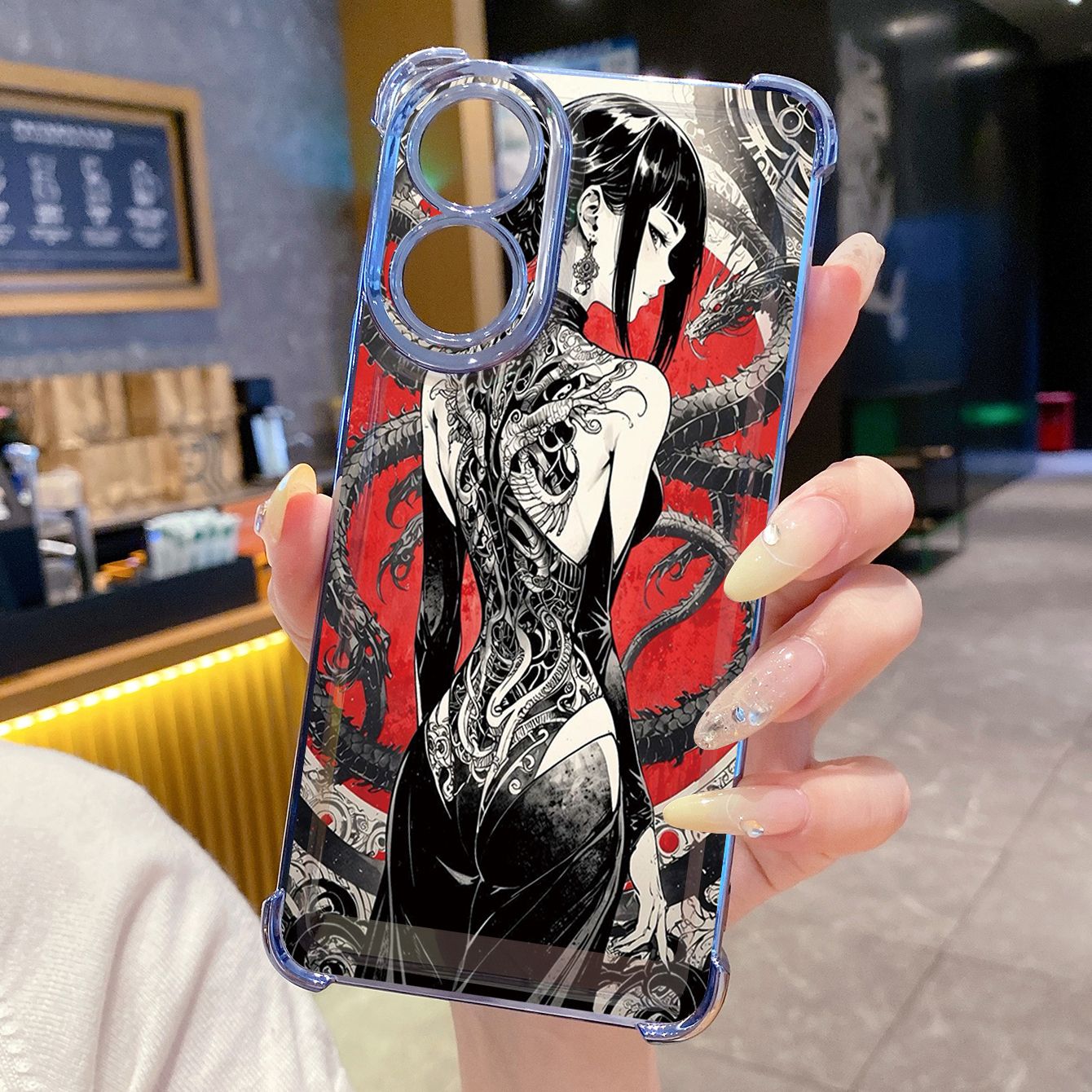 for OPPO A38 A5 Pro Realme C63 C51 C75 VIVO Plating Phone Case Shockproof Cover Back Girl Long