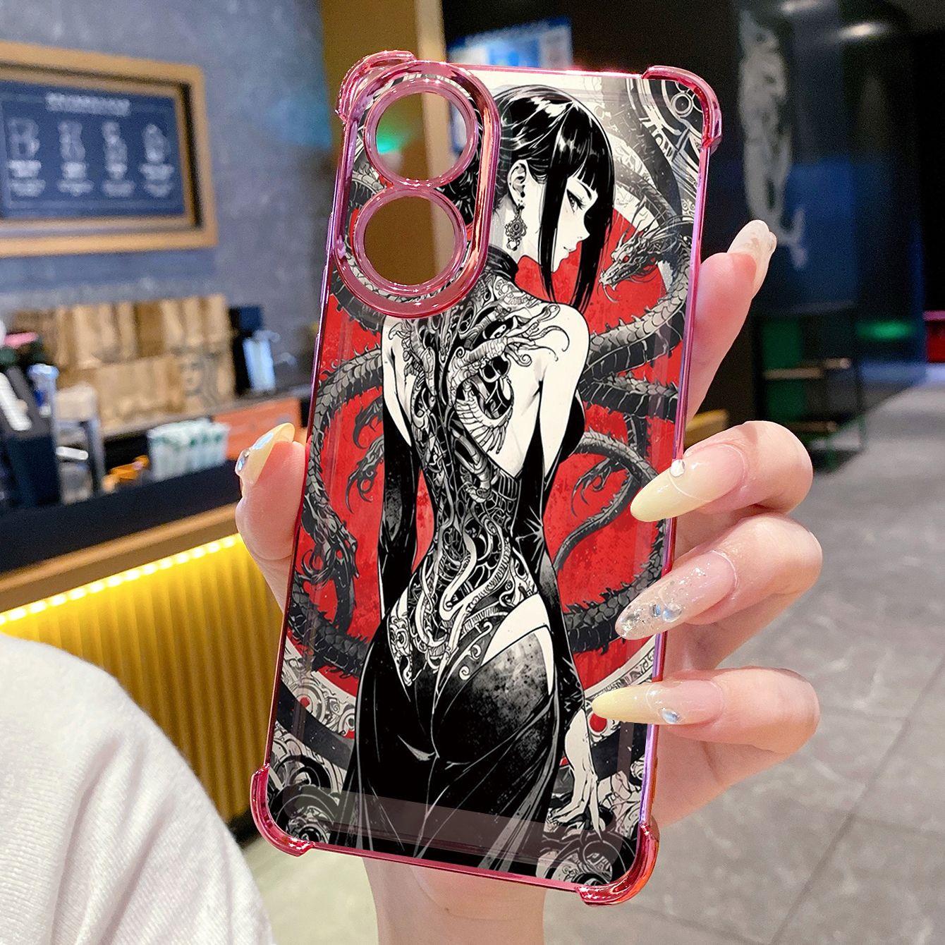 for OPPO A38 A5 Pro Realme C63 C51 C75 VIVO Plating Phone Case Shockproof Cover Back Girl Long