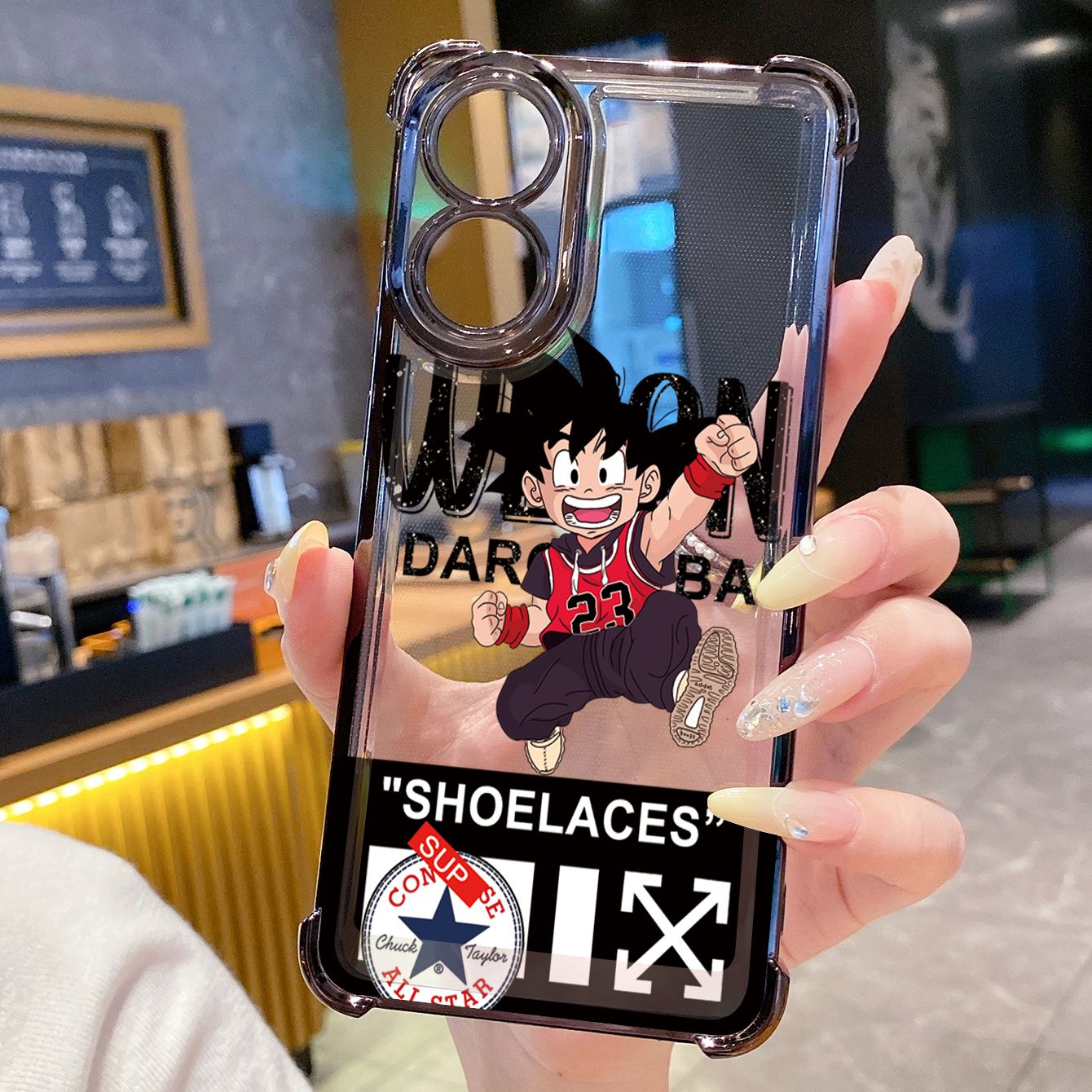 for OPPO A38 A5 Pro Realme C63 C51 C75 VIVO Plating Phone Case Shockproof Cover DragonBallWukong