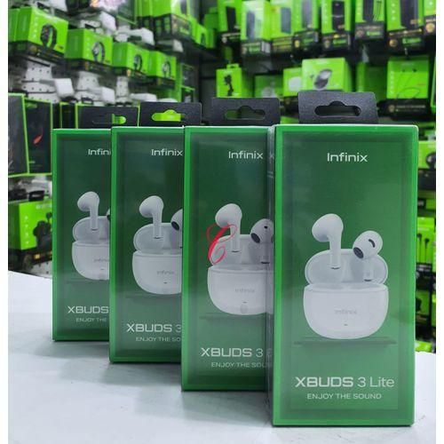 INFINIX XBUDS 3LITE,Semi-in-ear design, AI ENC clear voice call, signature and professional sound tuning,24hrs long play time one click quick pairing Bluetooth version 5.2