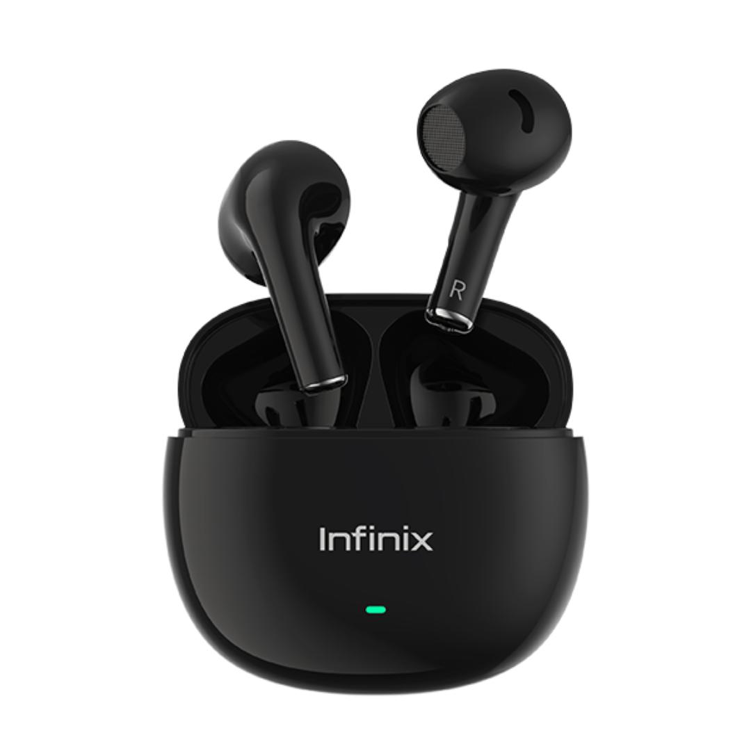 INFINIX XBUDS 3LITE,Semi-in-ear design, AI ENC clear voice call, signature and professional sound tuning,24hrs long play time one click quick pairing Bluetooth version 5.2