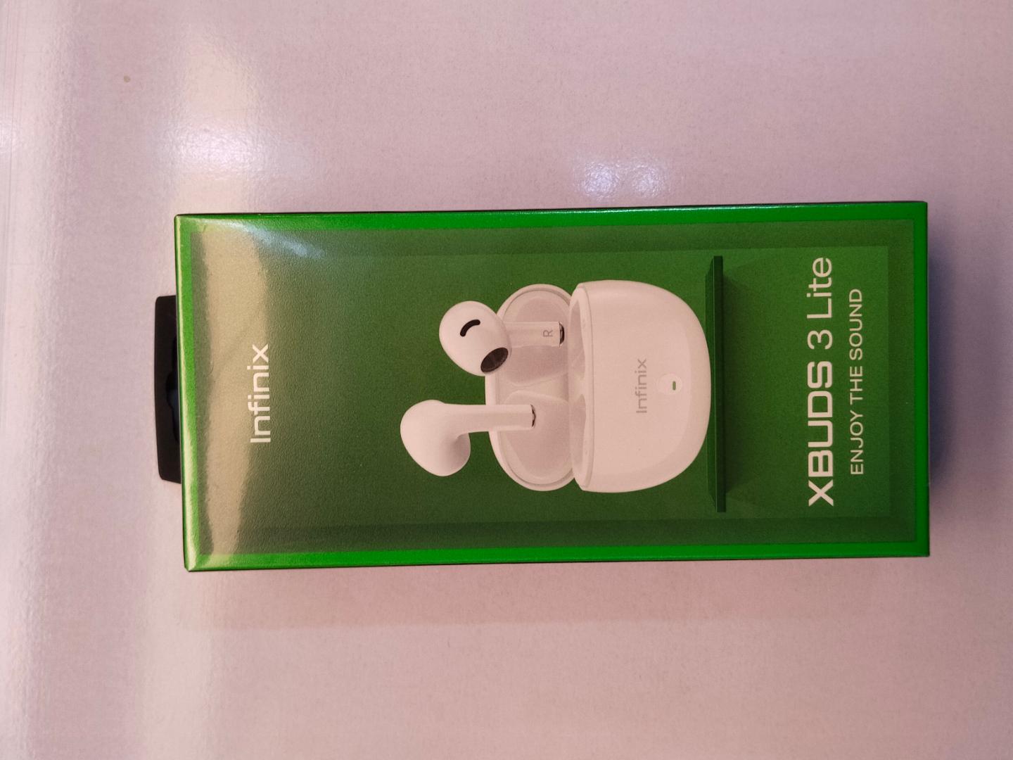 INFINIX XBUDS 3LITE,Semi-in-ear design, AI ENC clear voice call, signature and professional sound tuning,24hrs long play time one click quick pairing Bluetooth version 5.2
