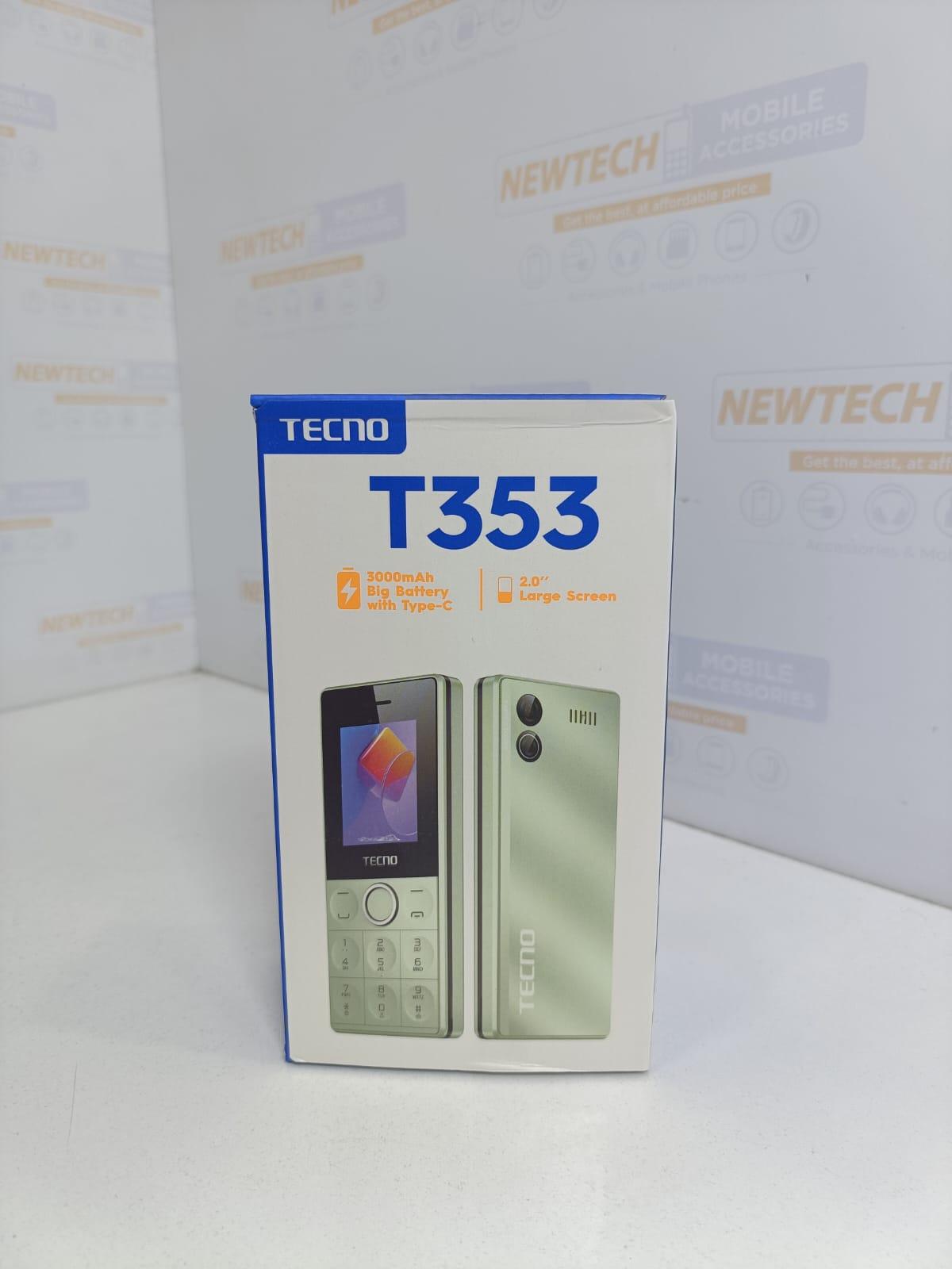 TECNO T353 – 2.0" Display, Dual SIM, 3000mAh Battery ,Wireless FM, 4MB ROM + 4MB ROM and Flashlight