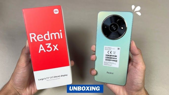 Xiaomi Redmi A3x 3GB + 64 GB| Display: 6.71 inches, IPS LCD| Battery: 5000mAh, 10W charging