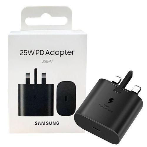 SAMSUNG SUPER FAST ADAPTER TYPE C, 25W USB C WALL CHARGER FAST CHARGING FOR GALAXY S25 ULTRA/S25/S25+/S24+/S24 ULTRA/S24/S24+/S23 ULTRA/S22 ULTRA/S21 AND ALL GALAXY A SERIES PHONES