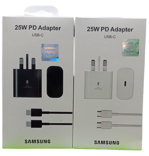 SAMSUNG SUPER FAST ADAPTER TYPE C, 25W USB C WALL CHARGER FAST CHARGING FOR GALAXY S25 ULTRA/S25/S25+/S24+/S24 ULTRA/S24/S24+/S23 ULTRA/S22 ULTRA/S21 AND ALL GALAXY A SERIES PHONES