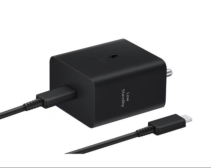 45W SUPER FAST CHARGER FOR SAMSUNG GALAXY CHARGER HEAD , TRAVEL ADAPTER, SUPER-FAST CHARGING (UK PLUG WITH USB TYPE-C PORT), BLACK
