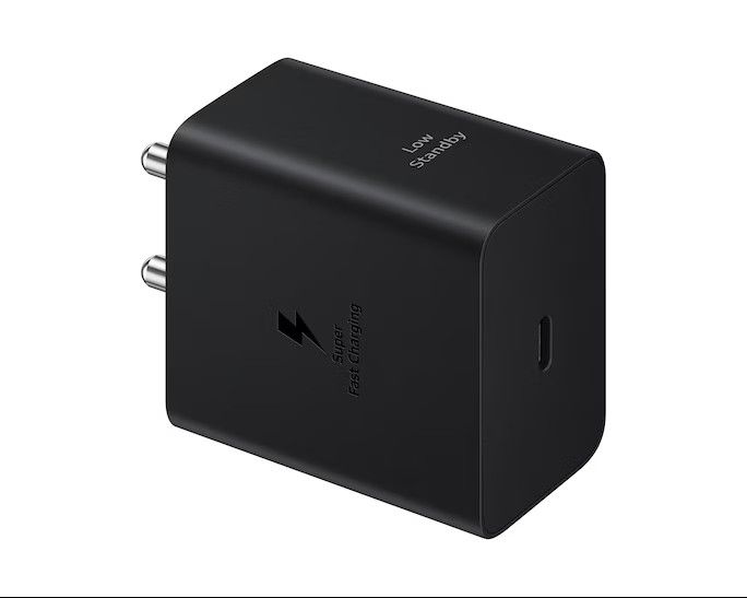 45W SUPER FAST CHARGER FOR SAMSUNG GALAXY CHARGER HEAD , TRAVEL ADAPTER, SUPER-FAST CHARGING (UK PLUG WITH USB TYPE-C PORT), BLACK