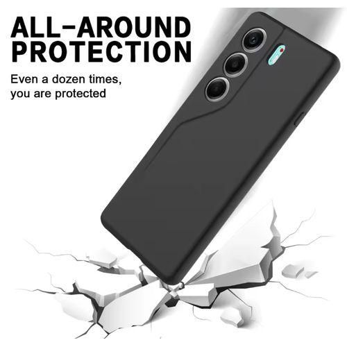 TECNO CAMON  40 AND CAMON 40 PRO ORIGINAL PREMIUM SILICONE BLACK HEAVY DUTY PHONE CASE/ BACK COVER