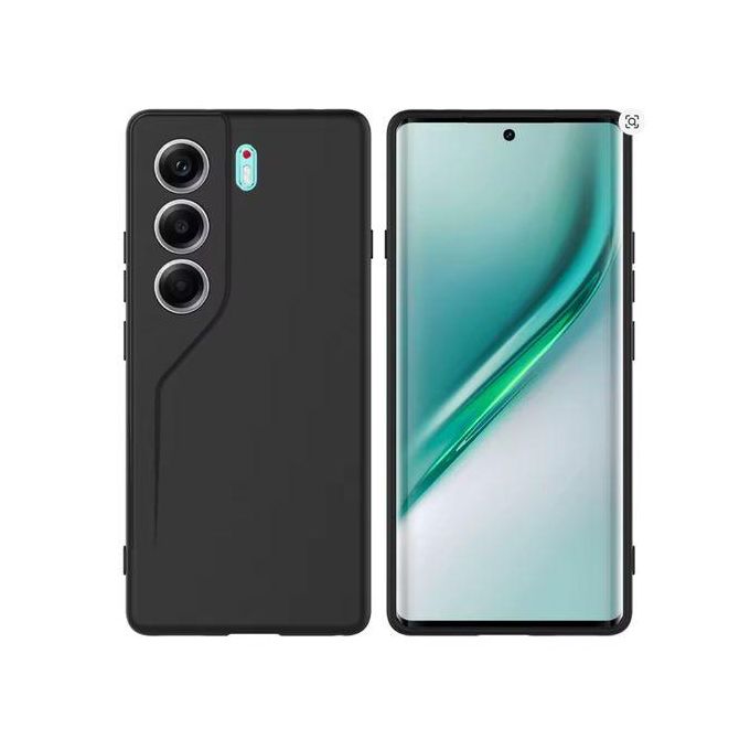 TECNO CAMON  40 AND CAMON 40 PRO ORIGINAL PREMIUM SILICONE BLACK HEAVY DUTY PHONE CASE/ BACK COVER