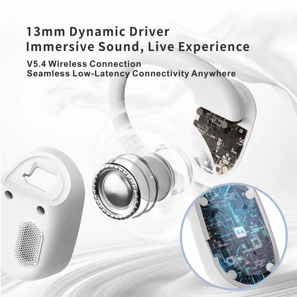 AMAYA AOW-14 wireless sports earphones has Active noise cancellation on calls and Environmental Noise cancellation Bluetooth version 5.0 and above connection distance of up to 10m
