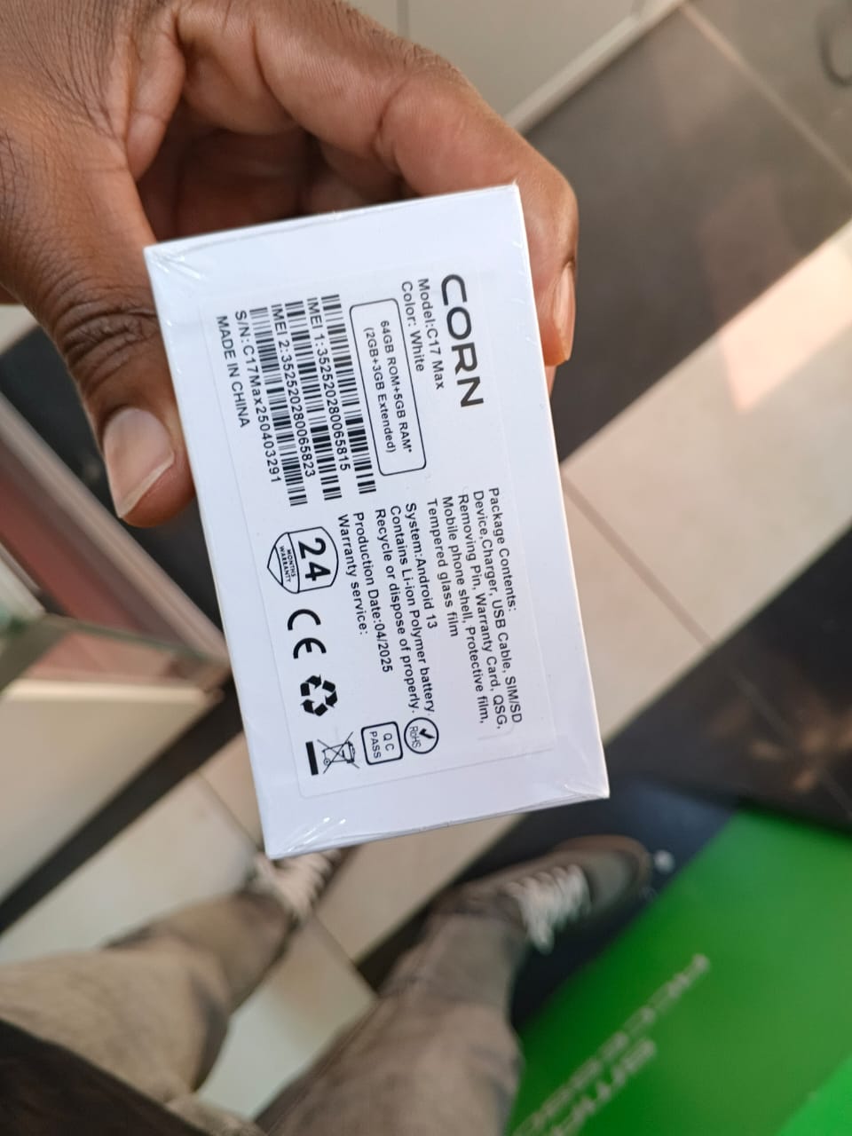 [ NEW ARRIVAL ] CORN C17 MAX 6.67'' HD * HOLE SCREEN 64GB + 5GB (3+2) 5000mAh BATTERY 3G NETWORK 13MP ULTRA CAMERA 8MP AL CAMERA OCTA-CORE ANDROID DUAL SPEAKER SIDE-FINGERPRINT SMARTPHONE