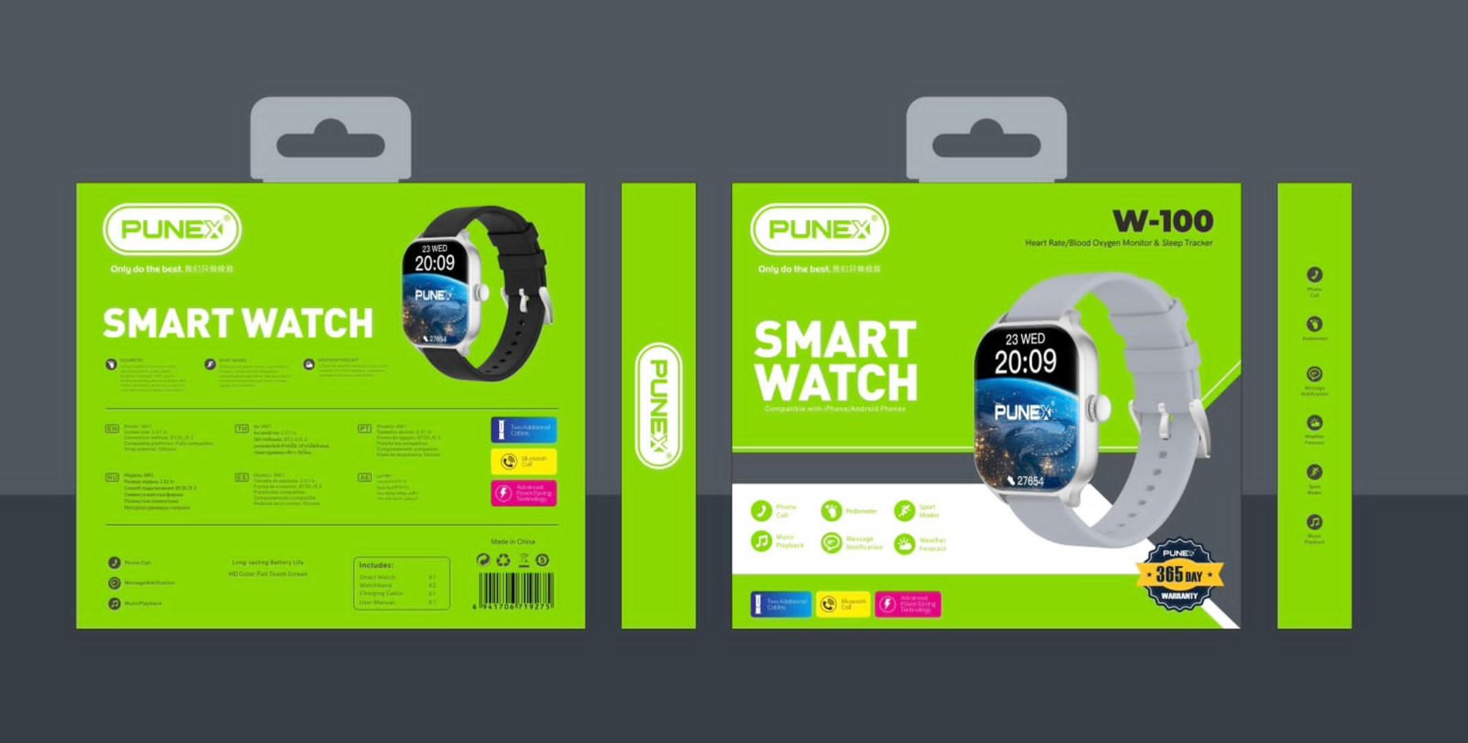 PUNEX SMART WATCH ,365days WARRANTY Bluetooth version 5.4 , measure blood oxygen level, receive calls 1 extra strap connection distance upto 10m